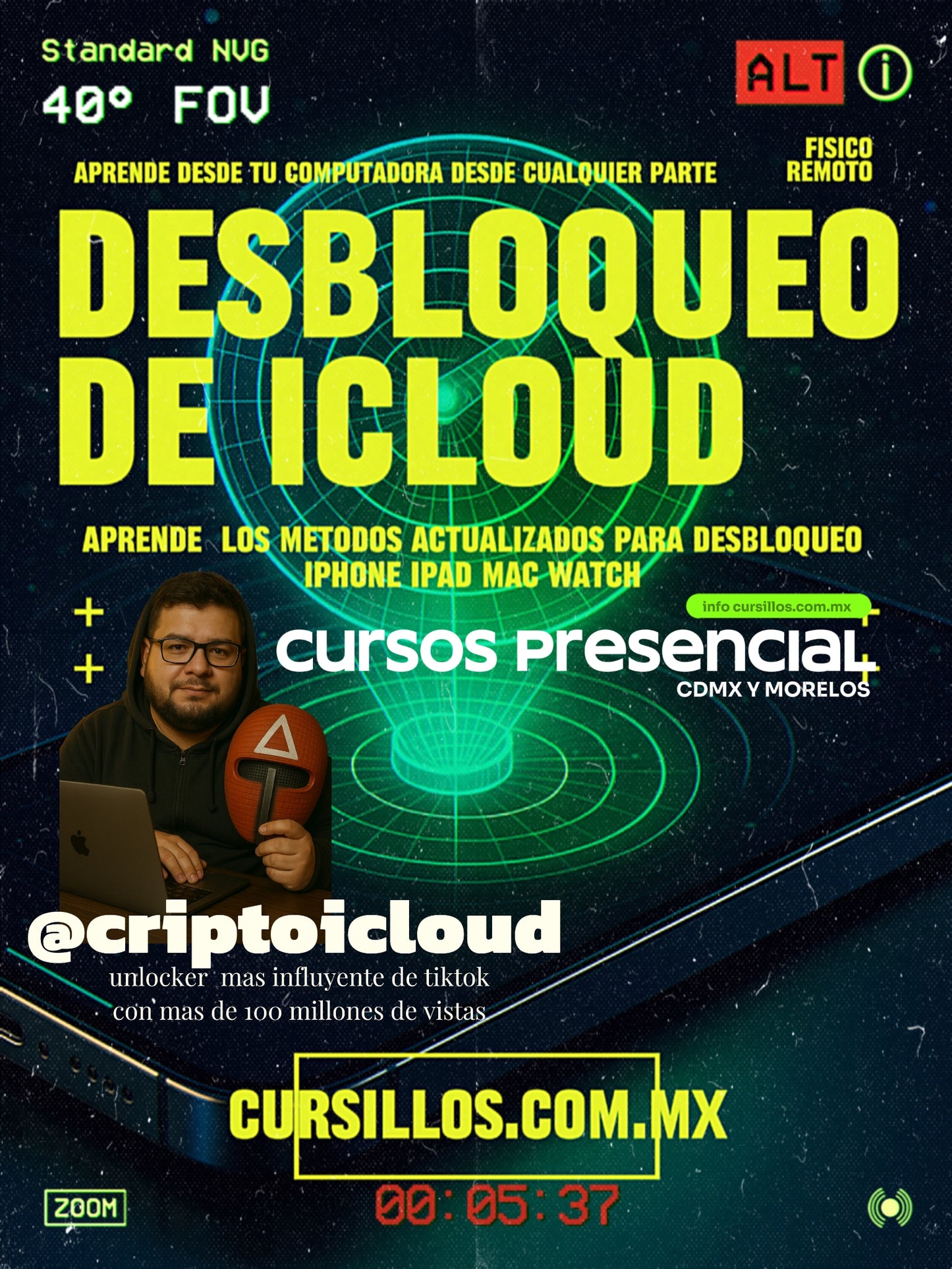 Curso desbloqueo icloud Remove raíz online